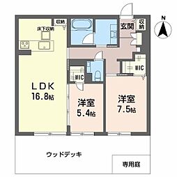 間取図画像 2LDK