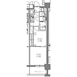 S-RESIDENCE上社aureate 1階2Kの間取り