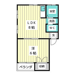 間取図画像 1LDK