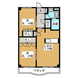 間取図画像 2LDK