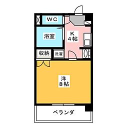 エトワール本郷 1DKの間取図画像