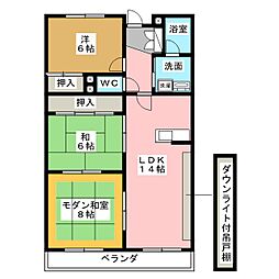 ファミールマイ 3LDKの間取図画像