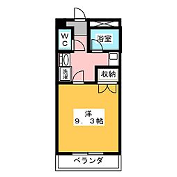 グローバル3 1Kの間取図画像