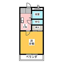 UNAX-3 1Kの間取図画像