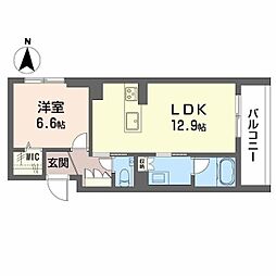 リーベン メーア 2LDKの間取図画像