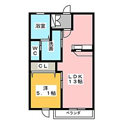 アルテミュール 1LDKの間取図画像