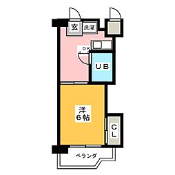 CASANOAH名東 1DKの間取図画像