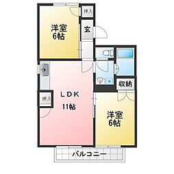 間取図画像 2LDK