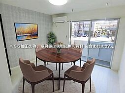 サンハイツ栗の木 1階1Kのリビング/ダイニング