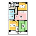 マンション城土5階5.5万円