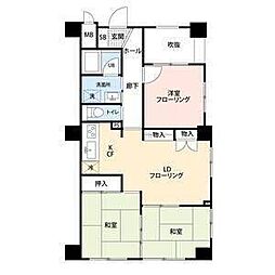 和光小幡マンション 3LDKの間取図画像
