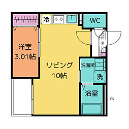 Jack shukuchi 2 1LDKの間取図画像
