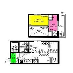 RadIAnce築地口 1LDKの間取図画像