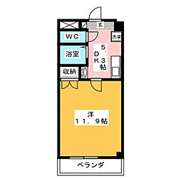 EXCELLENCE 1DKの間取図画像