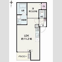 Jack kawamaII 1LDKの間取図画像