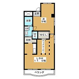 伊藤ハイツ 2LDKの間取図画像
