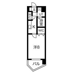 TheBayFlat 1Kの間取図画像