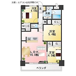 メゾンシーガル1 3LDKの間取図画像