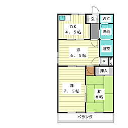 間取図画像 2LDK