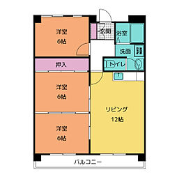 アルトーレ 3LDKの間取図画像