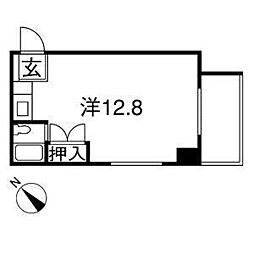 エポック一社 ワンルームの間取図画像
