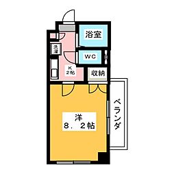シティライフ一社南 1Kの間取図画像