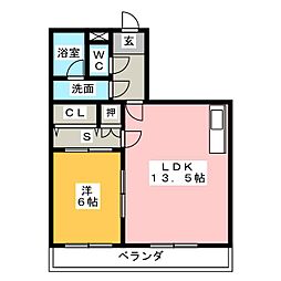 フェアモント21 1SLDKの間取図画像