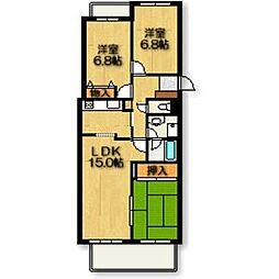 ノヴァ上社 3LDKの間取図画像