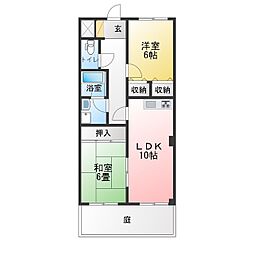 ラヴィアン 2LDKの間取図画像