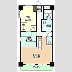 猪高ハイツ 3LDKの間取図画像