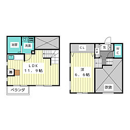 アーバン一社 1LDKの間取図画像
