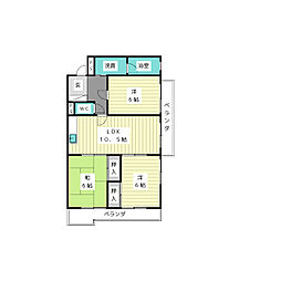 シェモア 3LDKの間取図画像