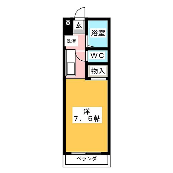 K　BOX ｜愛知県長久手市山野田(賃貸マンション1R・3階・22.20㎡)の写真 その2