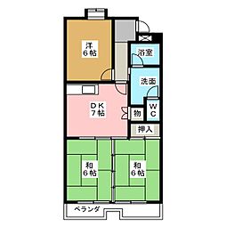 間取図画像 3DK