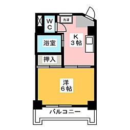 間取図画像 1K