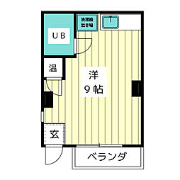 ミキハウス ワンルームの間取図画像