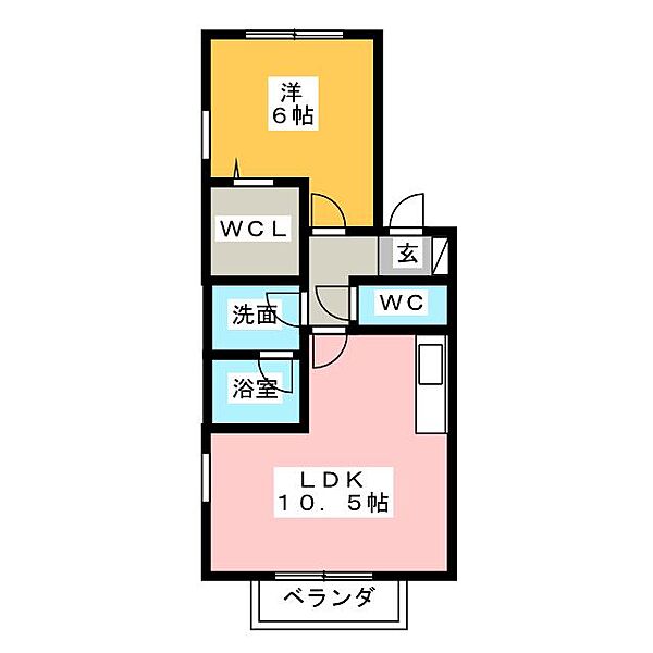 Schlosse Fuji　II ｜愛知県名古屋市天白区池場４丁目(賃貸アパート1LDK・1階・41.26㎡)の写真 その2