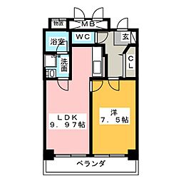 第1正和 1LDKの間取図画像