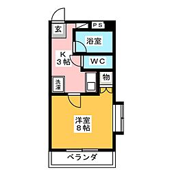 間取図画像 1K
