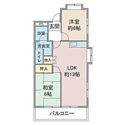 間取図画像 2LDK