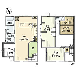 平針南戸建 1階2SLDKの間取り