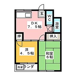 間取図画像 2DK