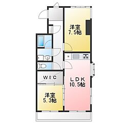 ペア・シティー2 2LDKの間取図画像