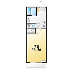 加納上原ビル 1Kの間取図画像