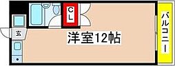 パークサイドジュリ ワンルームの間取図画像