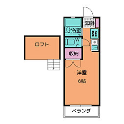 KAISERHOUS ワンルームの間取図画像