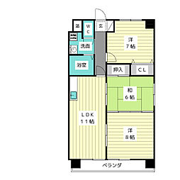 間取図画像 3LDK
