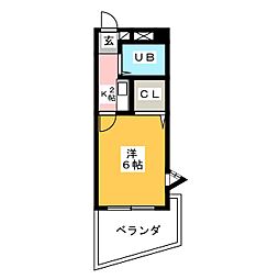 間取図画像 1K