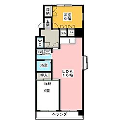 ファミールＴ・Ｊ 2階2LDKの間取り