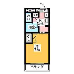 間取図画像 1K